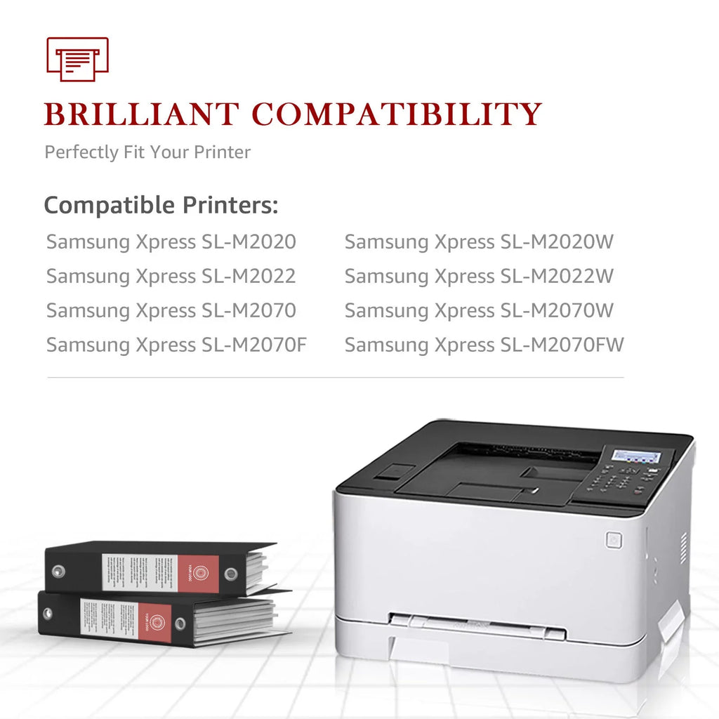 4-Pack - Compatible Toner Cartridge for Samsung - 111S High Yield Xpress      Printer (Black)