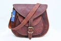 9" Women's Real Leather Shoulder Cross Body Satchel Saddle Tablet Retro Rustic Vintage Bag Handbags Purse