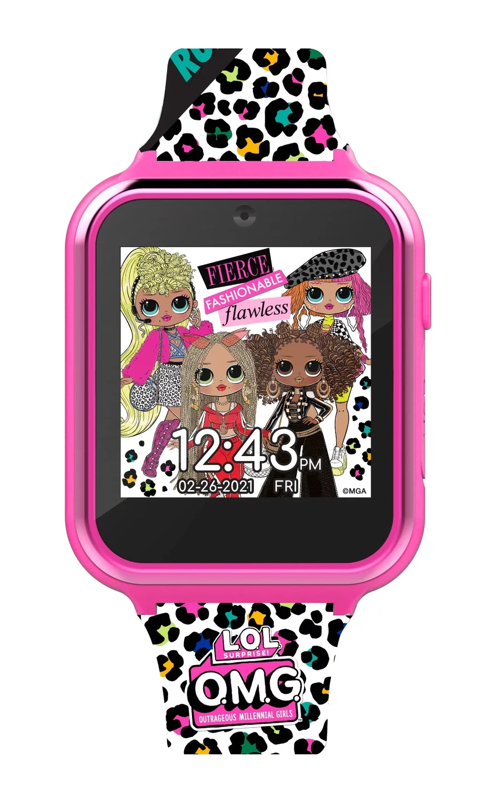 Entertainment  Surprise! Unisex Child iTime Interactive Smartwatch 40mm Pink ()