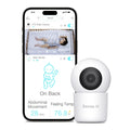 Sense- Smart 2K Video Baby Monitor(& Eligible) with No Monthly Fee, Pan-Tilt-Zoom, Person/Baby Crying Sound/Motion Detection, 2-Way Talk, Night Vision, Background Audio, Activity Zone