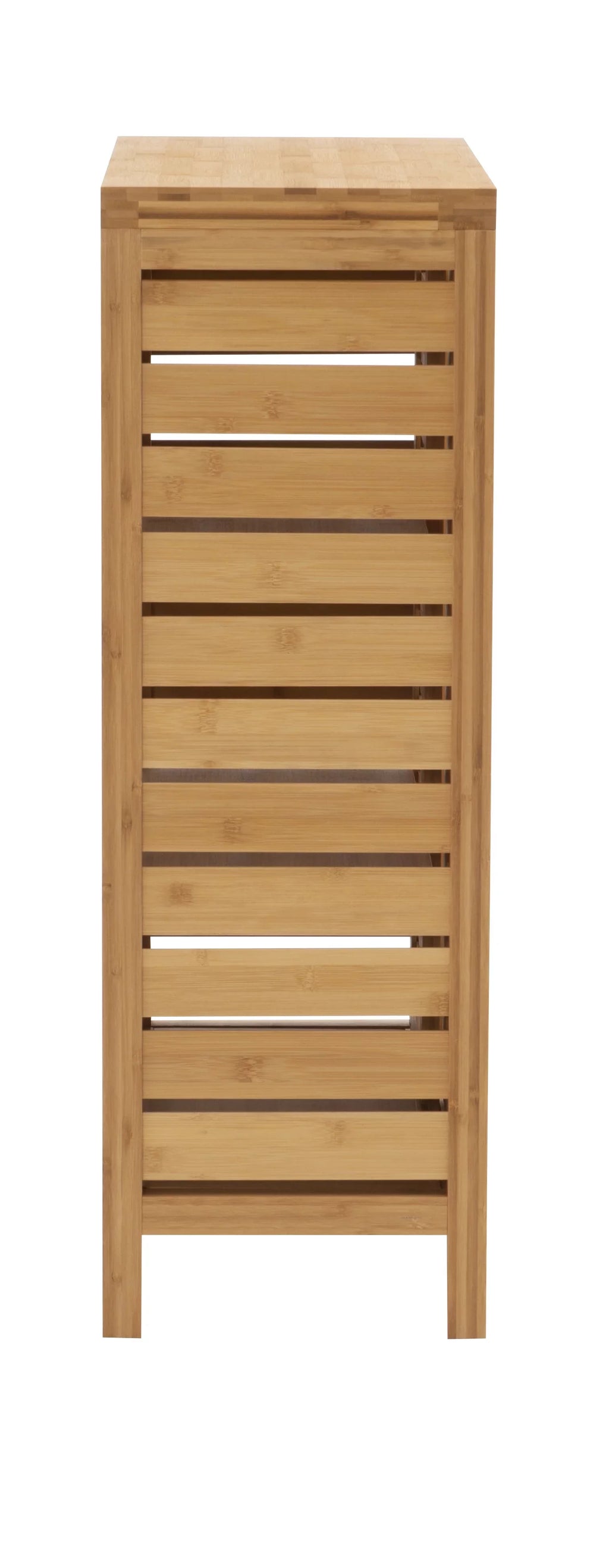 Linon Bracken 3 Shelf 2 Door Bathroom Storage Floor Cabinet, Bamboo