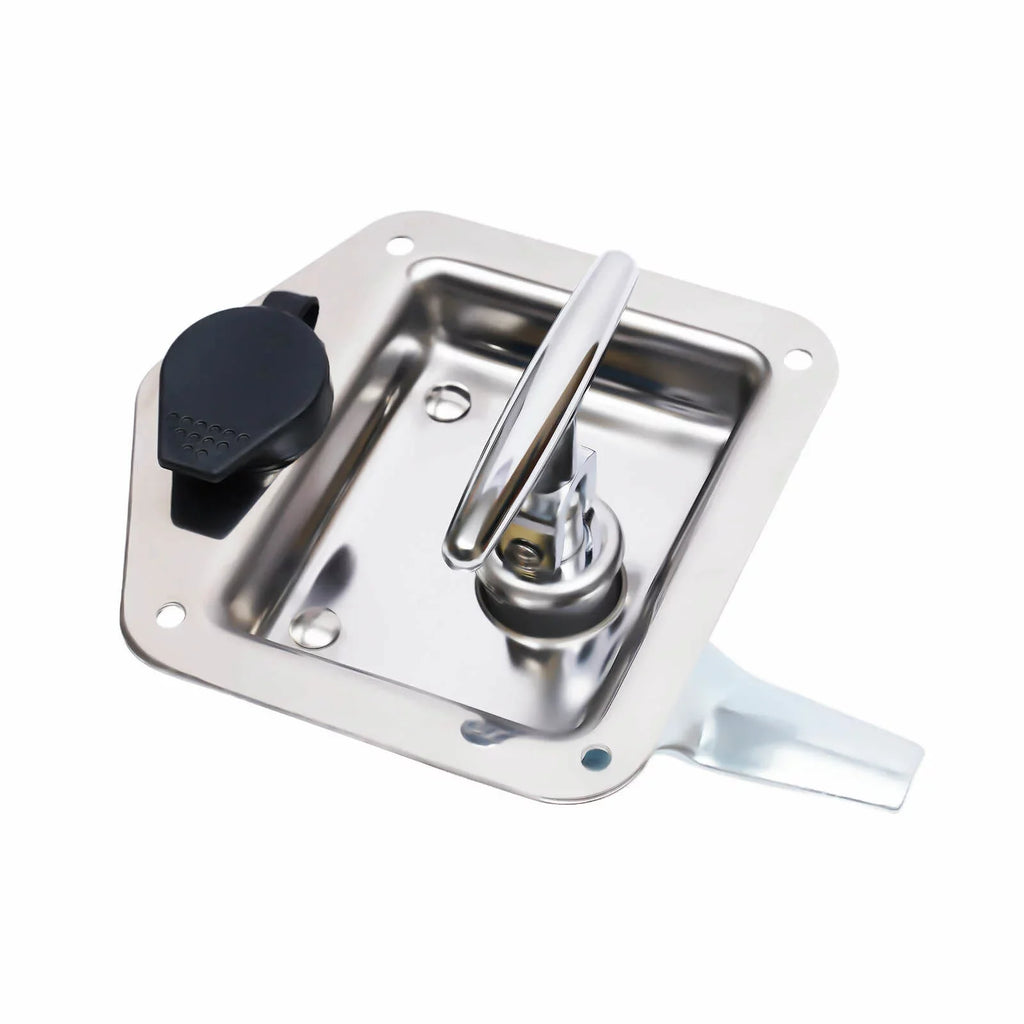 Set of 6 Folding -handle Tool Box Lock  Door Latch w/ 12 Keys Stainless Steel