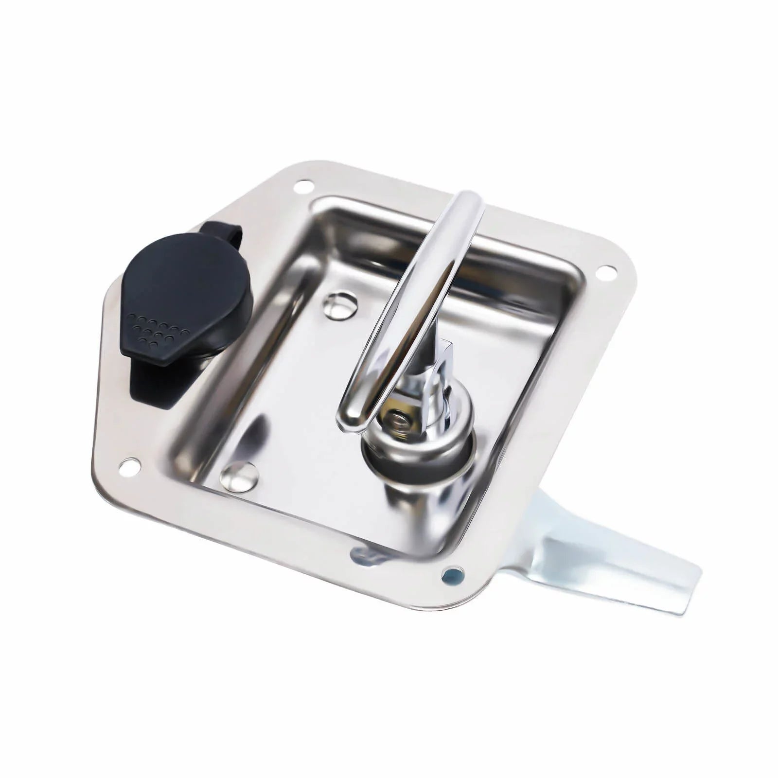 Set of 6 Folding -handle Tool Box Lock  Door Latch w/ 12 Keys Stainless Steel