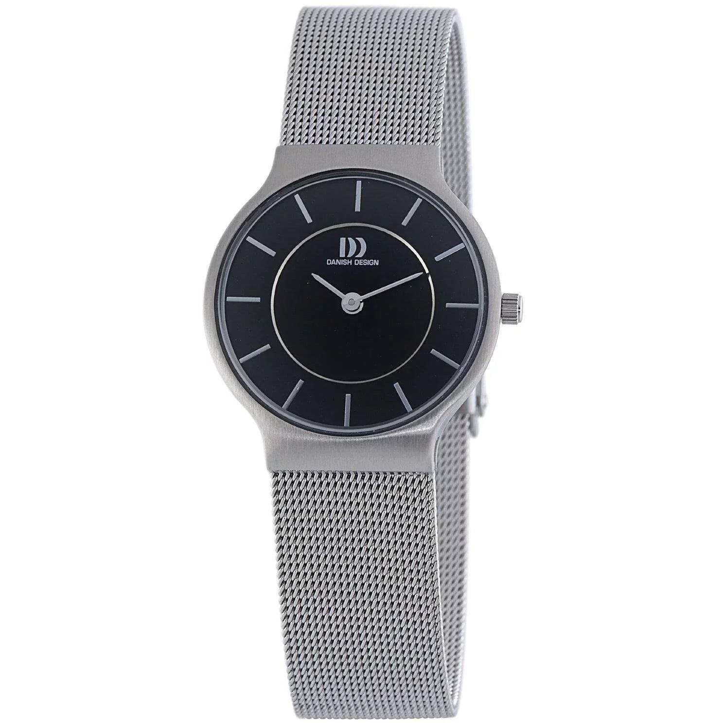 Danish Design  Black Dial Stainless Steel Quartz Classic Women's Watch