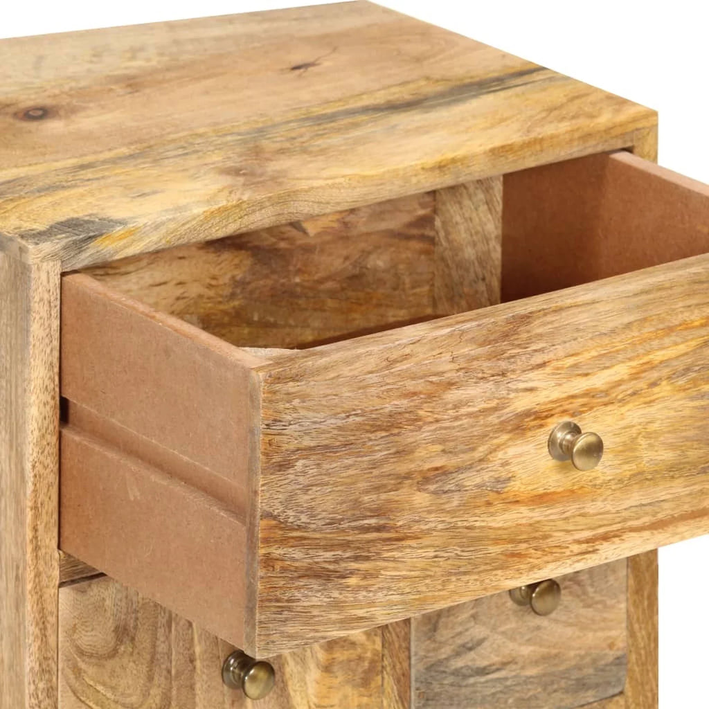 Dcenta Bedside Cabinet 14.2"x11.8"x23.6" Solid Mango Wood