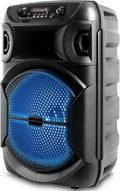 8 Inch Portable 500 Watts Bluetooth Speaker /Woofer & Tweeter /Digital Processing,  To 1/4" For Karaoke (Black, Speaker)