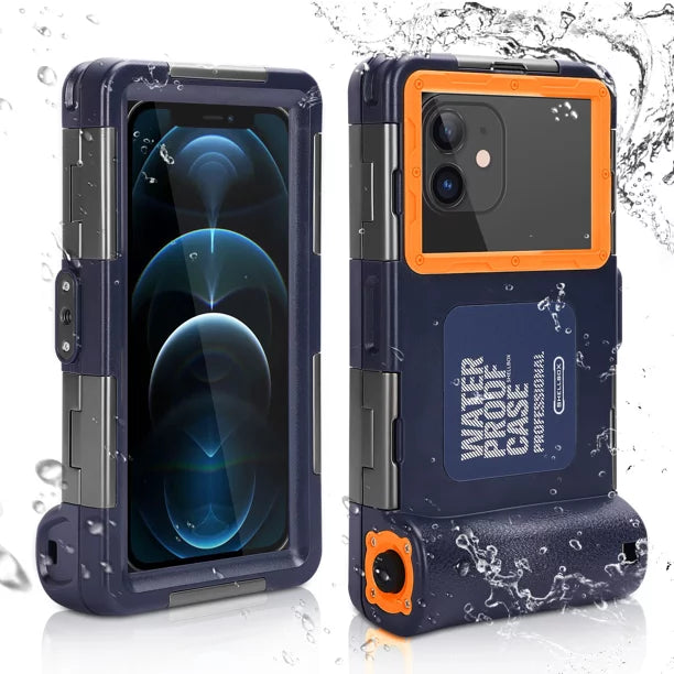 UrbanX Professional [15m/50ft] Swimming Diving Surfing Snorkeling Photo Video Waterproof Protective Case Underwater Housing for  Smart  And all Phones Up to 6.9 Inch  with Lanyard