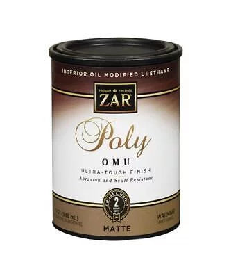 Zar Ultra Max Matte Clear Polyurethane 1 Qt.