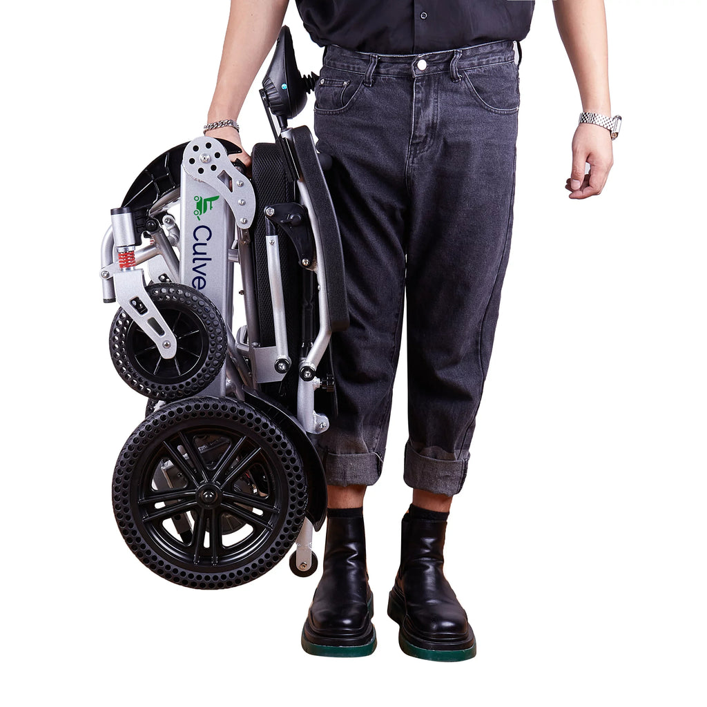 Alton Mobility - Exclusive Lightweight and Foldable Electric Power Wheelchairs 360lbs - 500W - 20 miles -