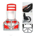 Folding Hand Truck Cart, Collapsible Trolley for Easy Storage, 170lbs Cap