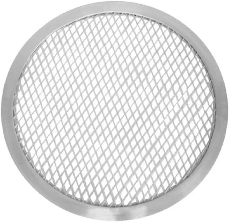 TrueCraftware- Set of 2 Aluminum 13” Pizza Baking Screen Seamless Rim- Bakeware Pizza Screen Round Pizza Pan Tray Round Baking Tray for Home Kitchen Pizzeria & Restaurants