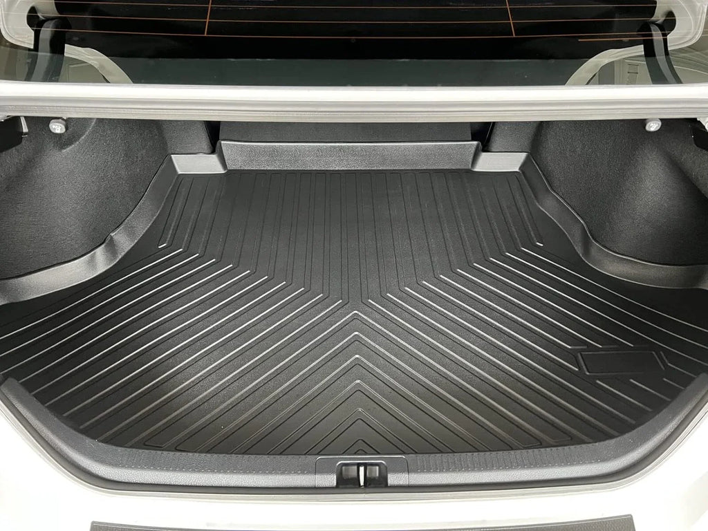 Cargo Liner – Trunk Mat for Toyota Camry 2018-2024 – Weather-Resistant Trunk Mats for Cars with Raised Lip – Non-Slip Car Trunk Mat Rubber – Easy to Install – Laser Pre-Cut Design