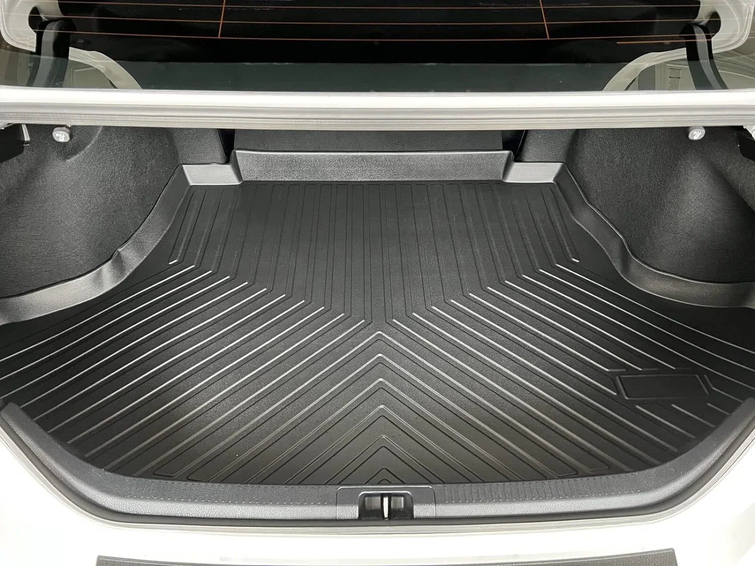 Cargo Liner – Trunk Mat for Toyota Camry 2018-2024 – Weather-Resistant Trunk Mats for Cars with Raised Lip – Non-Slip Car Trunk Mat Rubber – Easy to Install – Laser Pre-Cut Design