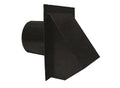 Master Flow  Round Wall Vent, 4", Black, Each