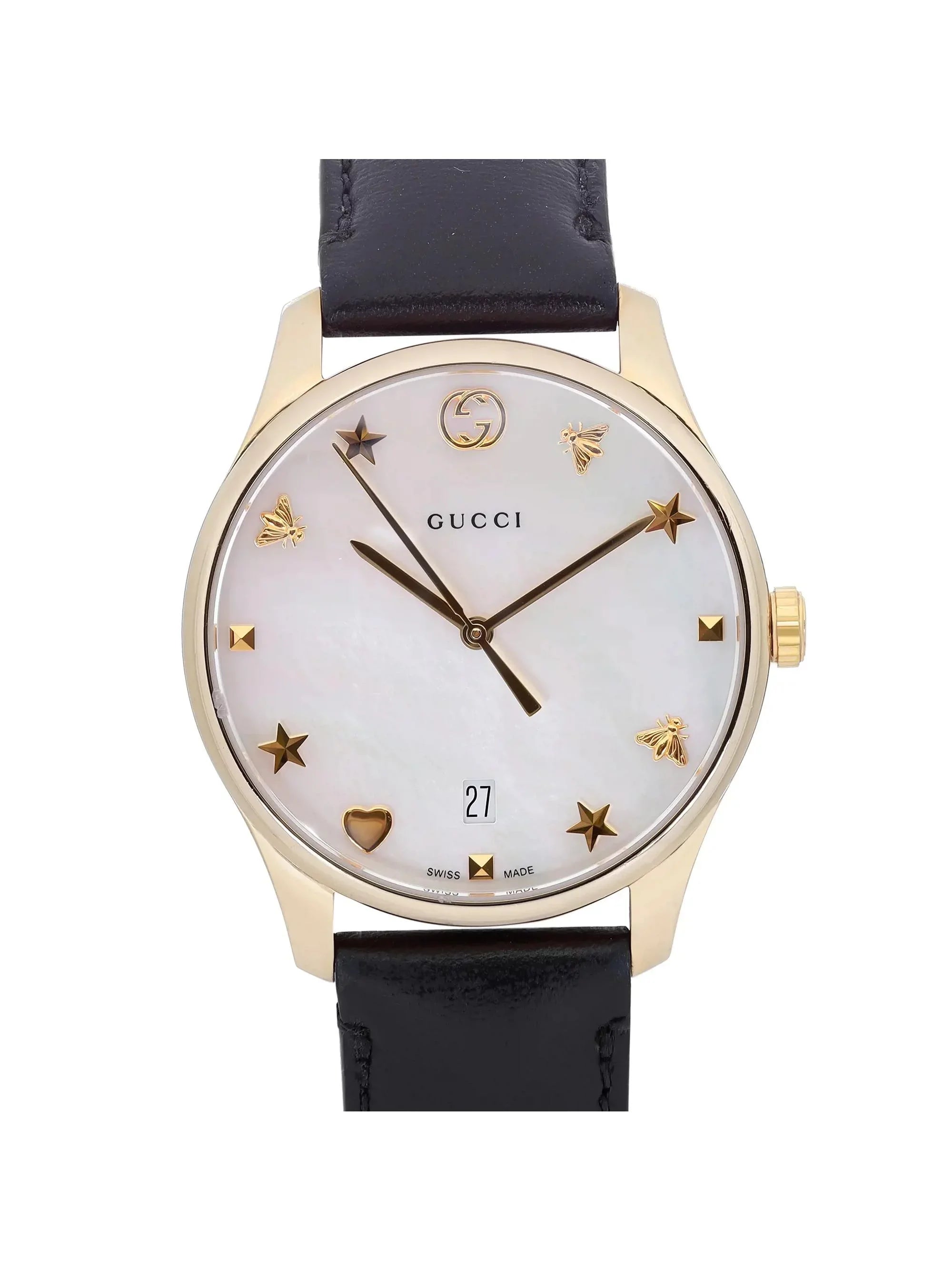 Gucci -Timeless 36mm Steel  Dial Quartz Ladies Watch