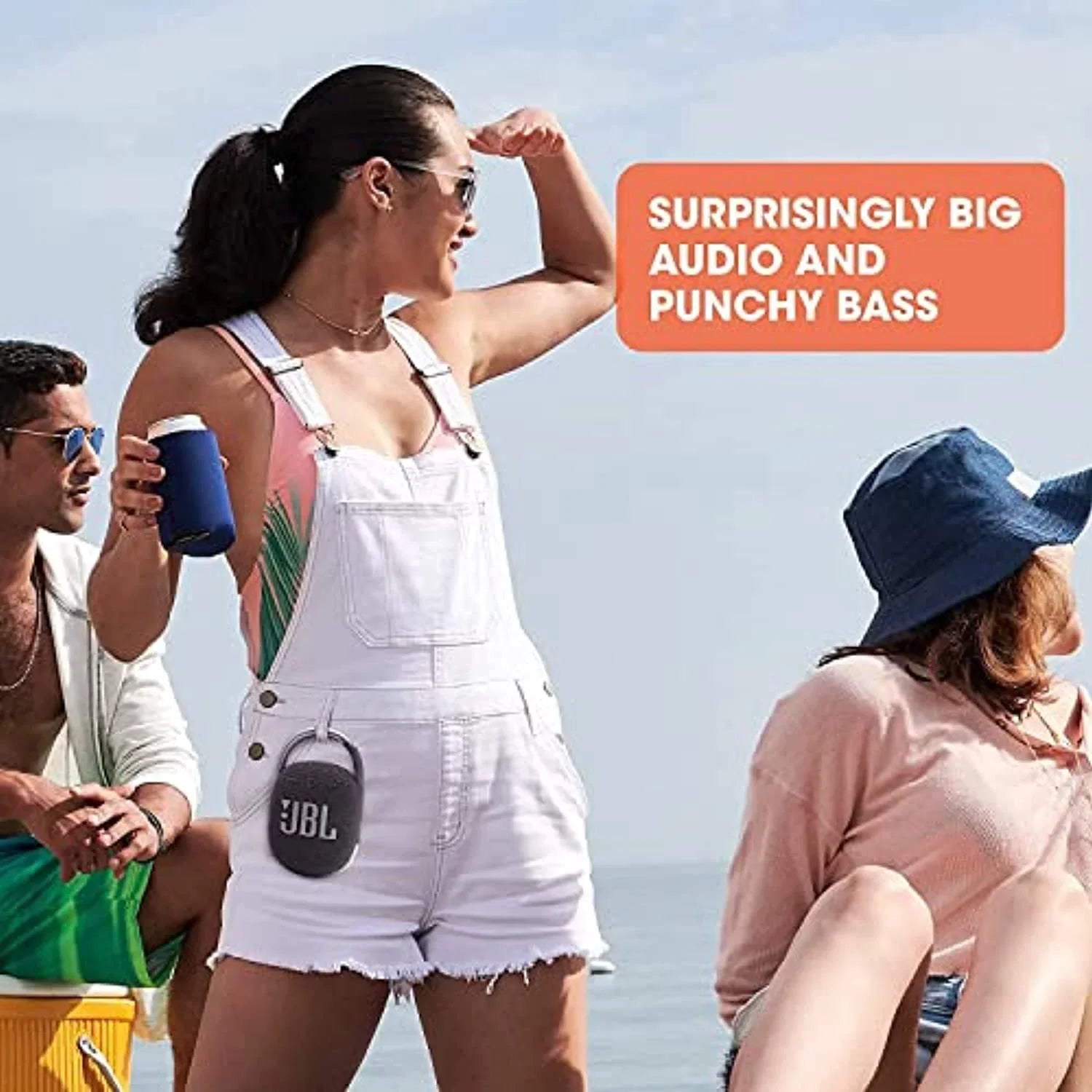 Clip 4 Waterproof Portable Bluetooth Speaker Bundle with Megen Protective Hardshell Case