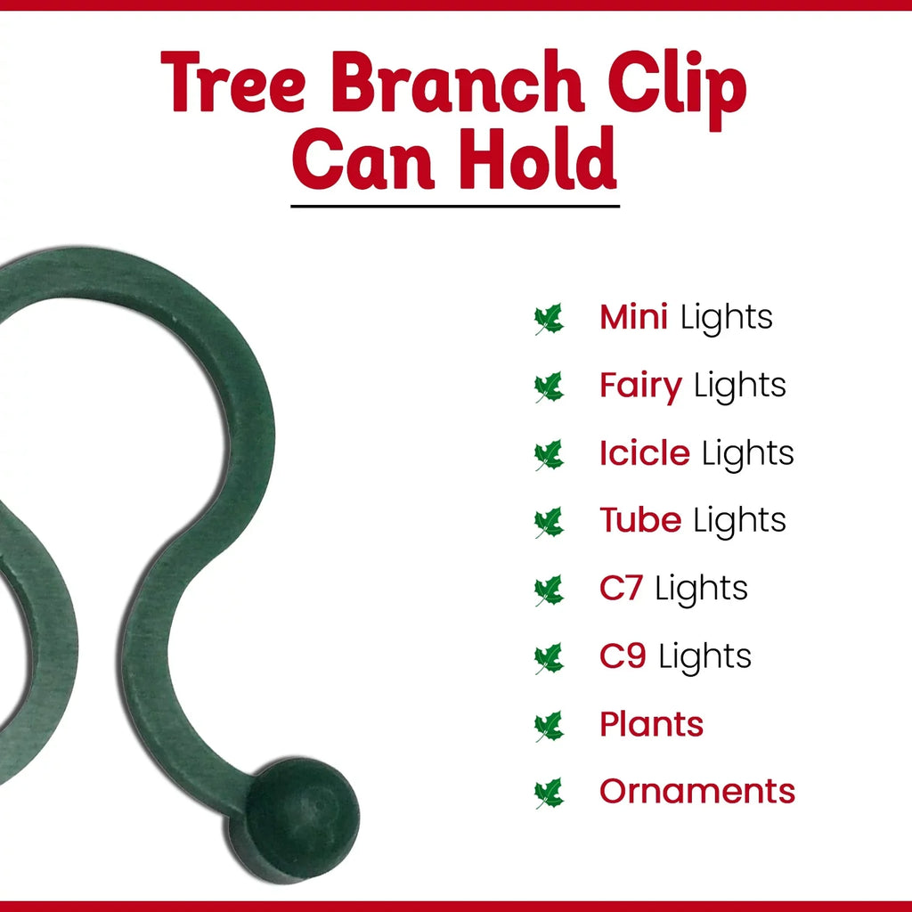 Christmas Tree Branch Light Clips for ,  Mini Lights, Green, 2000 Ct