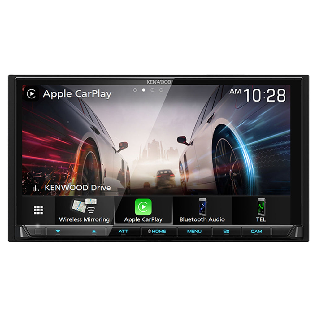 Kenwood  MultiMedia Receiver with -320LP Multi-Angle Rear View Camera with License Plate Mounting