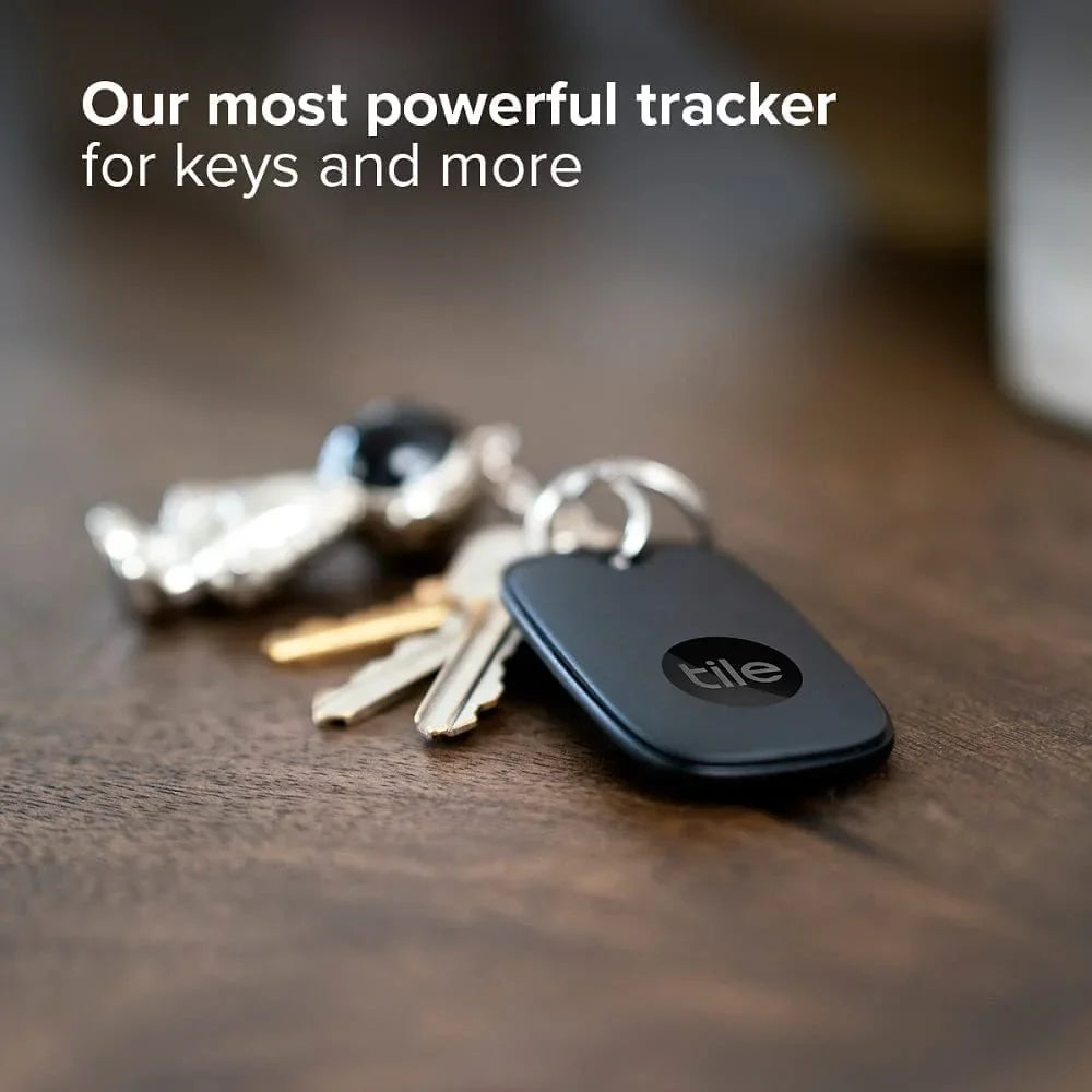 Tile Pro 2022 2-Pack. Powerful Bluetooth Tracker, Keys Finder and Item Locator for Keys, Bags, and More; Up to 400 ft Range. Water-Resistant. Phone Finder. iOS and Android Compatible.