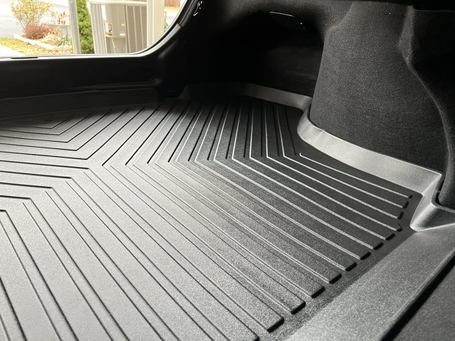 Cargo Liner – Trunk Mat for Toyota Camry 2018-2024 – Weather-Resistant Trunk Mats for Cars with Raised Lip – Non-Slip Car Trunk Mat Rubber – Easy to Install – Laser Pre-Cut Design