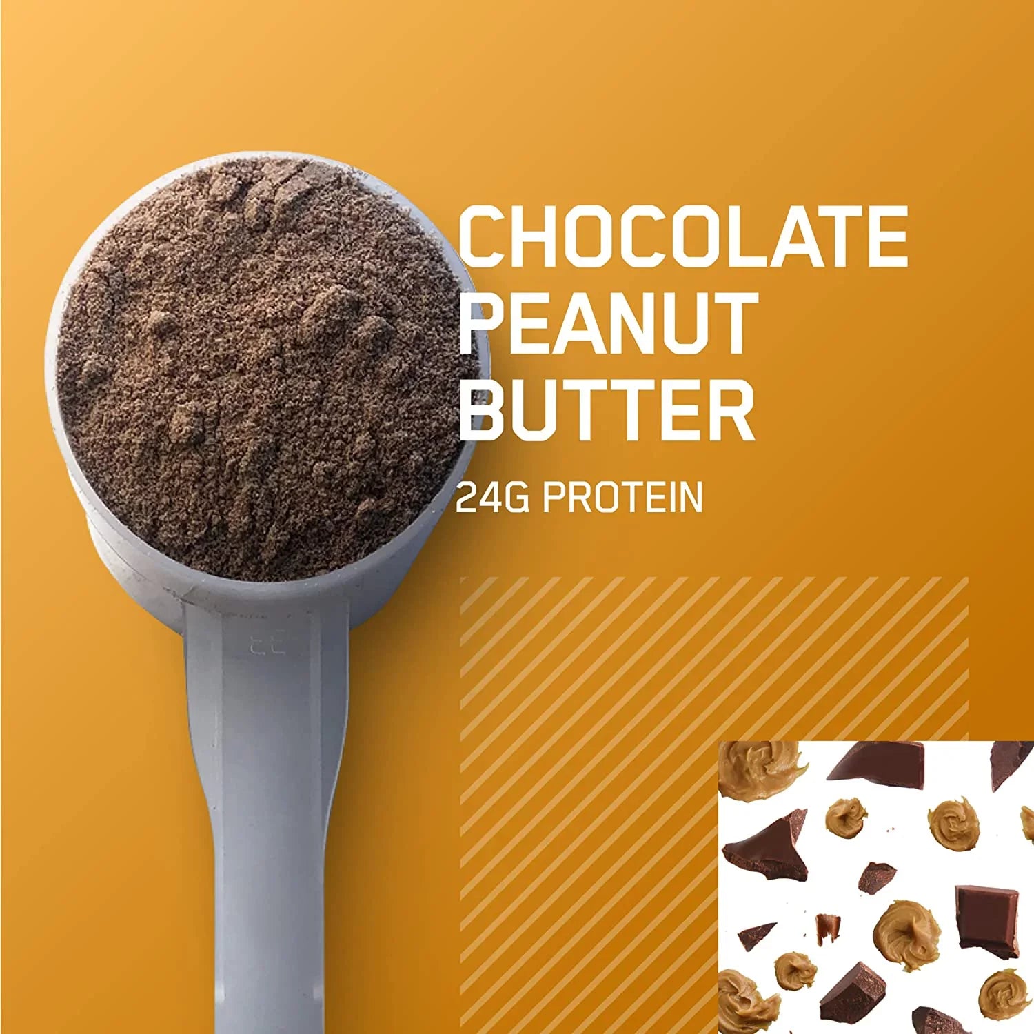 Optimum Nutrition, Gold Standard 100% Casein, 24g Protein Powder, Chocolate Peanut Butter, 1.87 lb