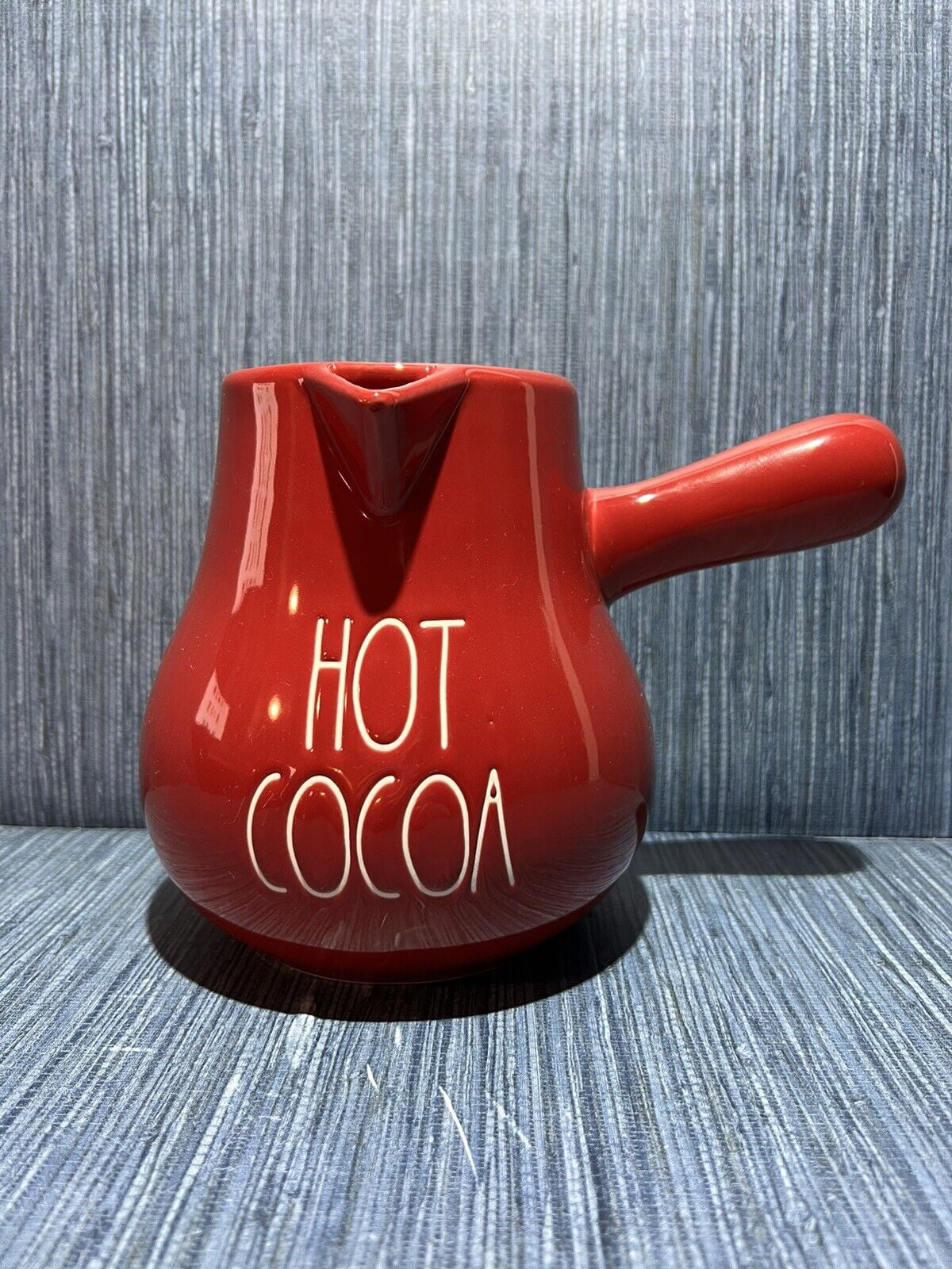 Rae Dunn   Pot Red Ceremic with White  Letter Kitchen