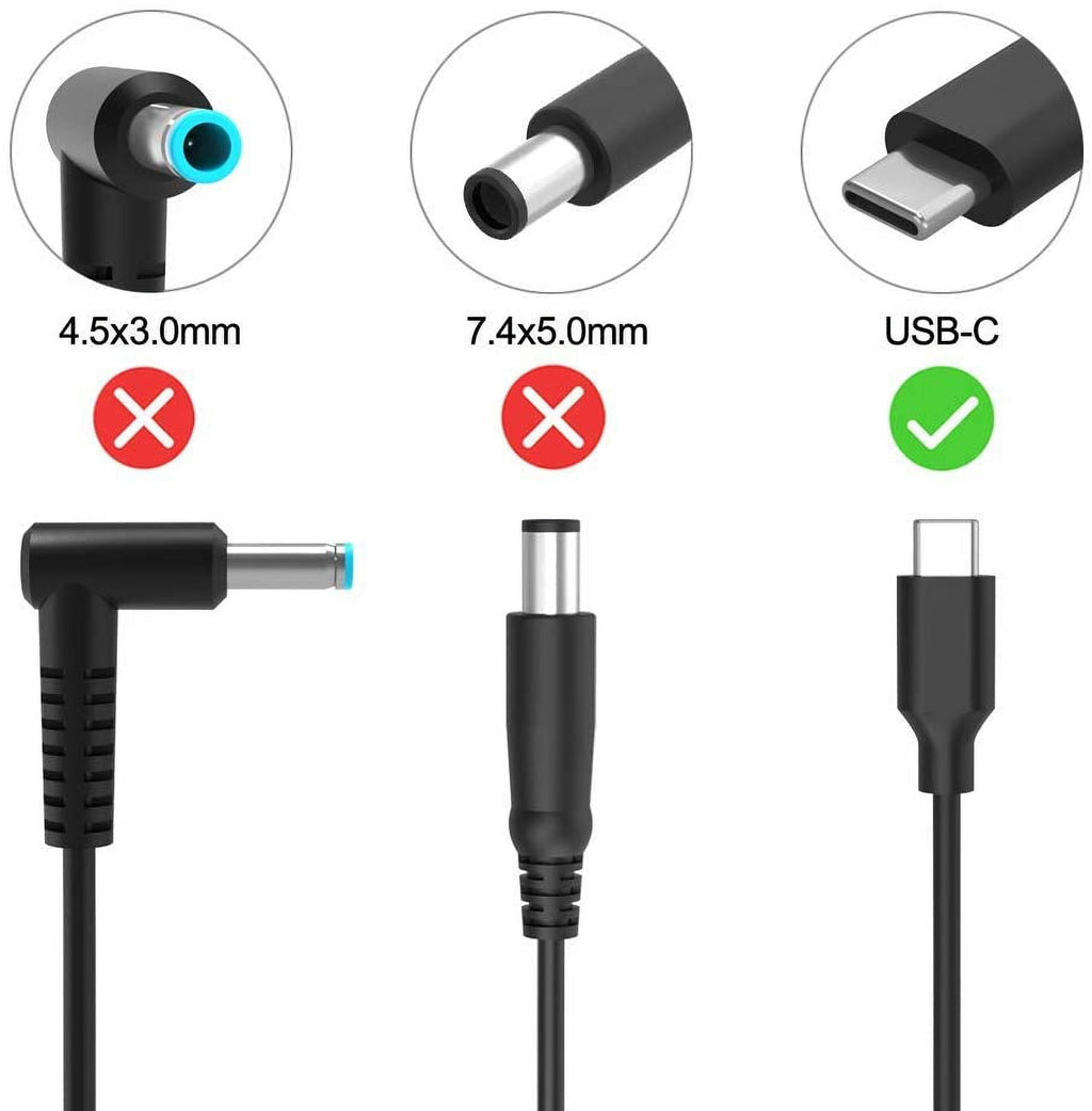 45W - Power Adapter for Lenovo Yoga , Yoga 910-13, Yoga 720-13, Miix 630-12, IdeaPad 720s-13, Chromebook  and ,