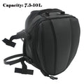 Motorcycle Rear Seat Tail Leather Pack Bag Expandable Luggage Bag