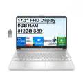 2021 17.3"   Laptop Computer, 11th Generation Intel Core i7-1165G7, 8GB , 512GB PCIe , Backlit Keyboard, Intel Iris Xe Graphics,  Webcam,  Audio, Windows , Silver, 32GB  Card