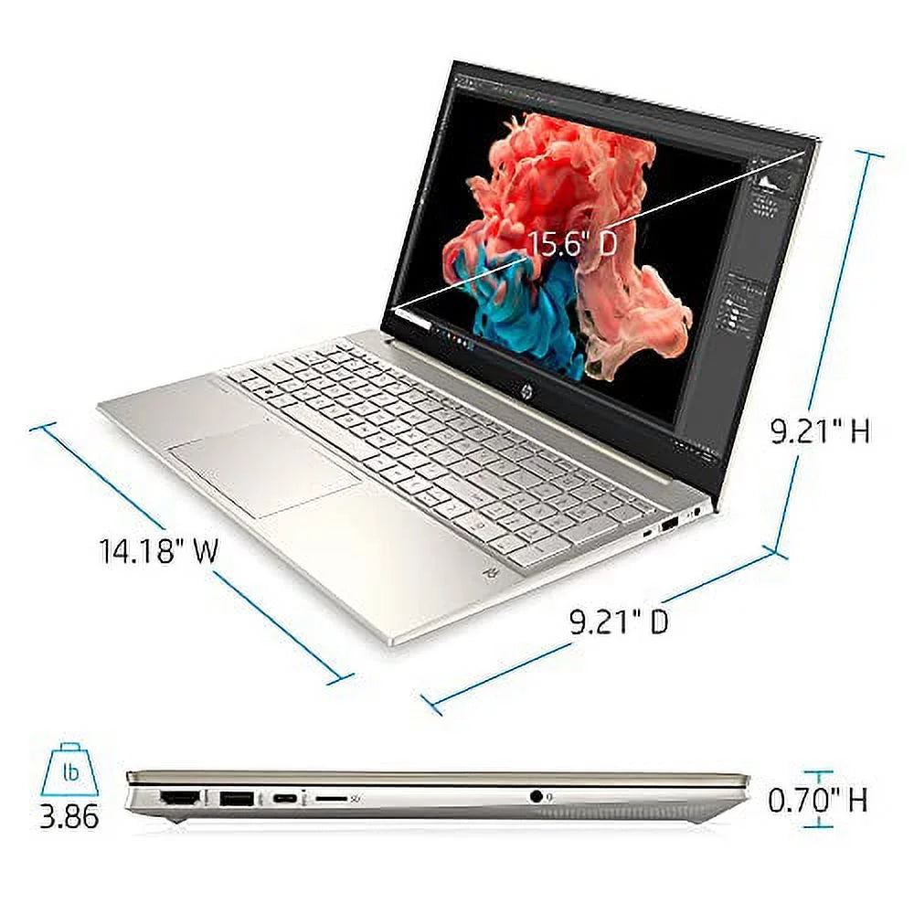 2022 Pavilion 15.6"   Touchscreen Laptop Intel 4-Core i7-1165G7 Iris Xe Graphics 32GB   1TB NVMe  - WiFi  Bluetooth  Webcam Backlit Keyboard Windows 11 Pro w/