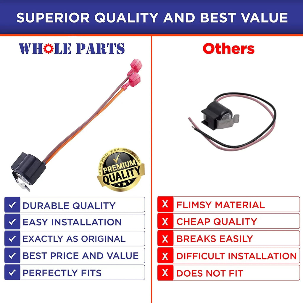Whole Parts Defrost Terminator Thermostat Part # 058966-000 - Replacement & Compatible With Some Viking Refrigerators