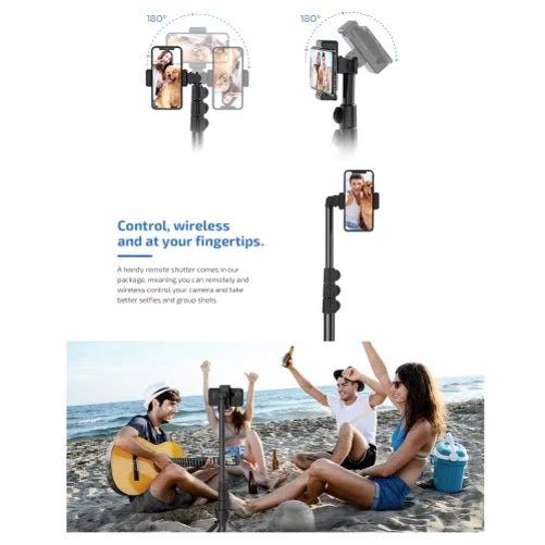 67" Extendable Tripod Stand Wireless Remote Shutter Selfie Stick  for Samsung Galaxy   (2017) Perx  Edge+  Edge  active S10e  On5  Emerge 5G Note 9 8 20 10 Plus   5G