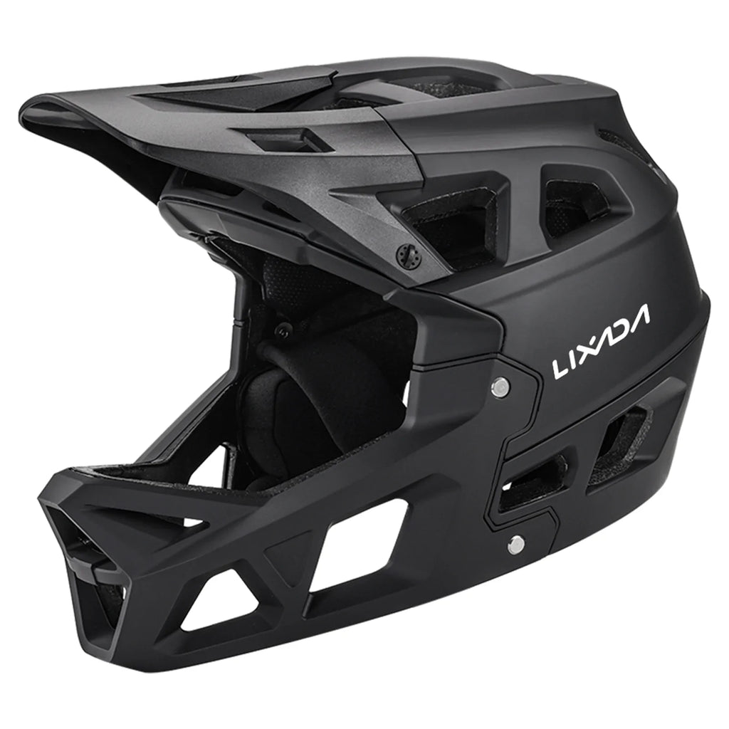 Dadypet Adult Mountain Bike Helmet - Full Face Downhill  Helmet for Men/Women, Visor, 31 Vents, 59-61cm Head Circumference
