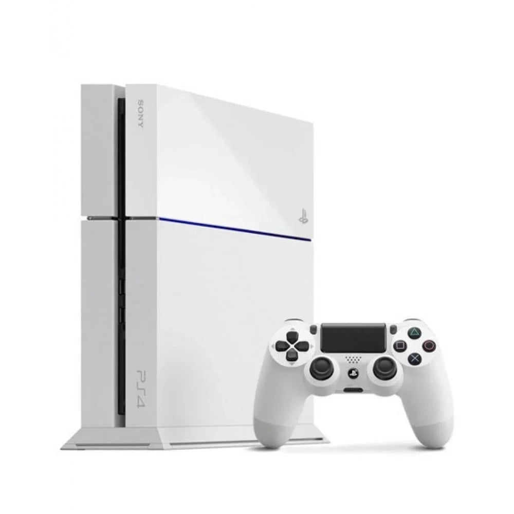 Sony PlayStation 4 500GB Gaming Console White Headset with   Cleaning Kit Bundle Like New