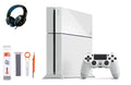 Sony PlayStation 4 500GB Gaming Console White Headset with   Cleaning Kit Bundle Like New
