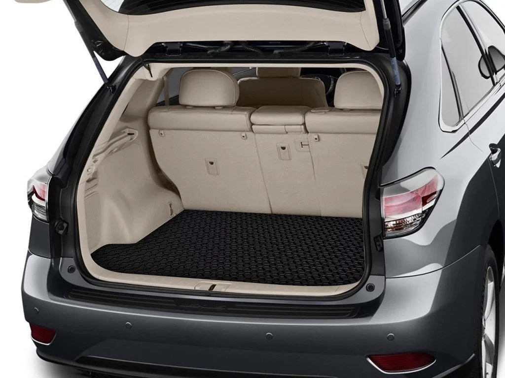 ToughPRO - Trunk Mat Compatible with Toyota Camry - All Weather Heavy Duty (Made in ) - Black Rubber - 2019 (Not for Hybrid - Non-Plug-in Standard)