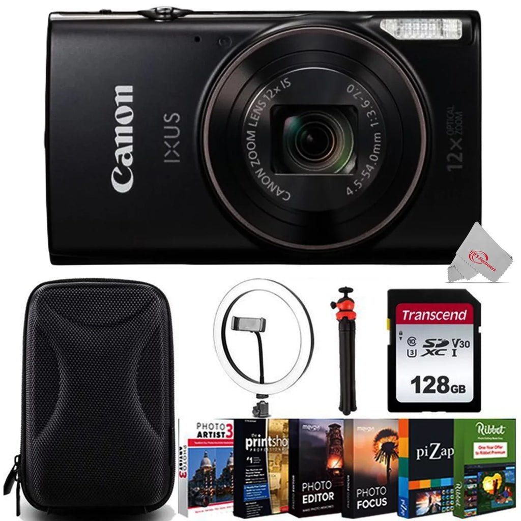 Canon PowerShot  285 / Elph 360 20.2MP 12x Optical Zoom Digital Camera Vloggers Best