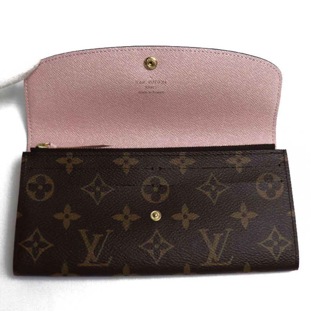 Pre-Owned   Portefeuil Emily Long Wallet Monogram Rose Ballerine   Women's (Good)