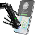 Pro - Compact Smart Trackable Key Holder w Flashlight & Tile Bluetooth Key Technology,  Key