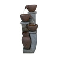 Outdoor Water Fountain with  Lights - 22.0 - Elevate Your Outdoor Ambiance