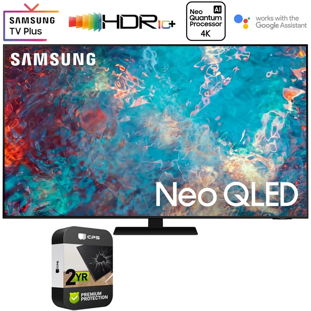 Restored Samsung  75 Inch Neo  4K Smart  (2021) Bundle with 2 Year Premium Extended Protection Plan (Refurbished)