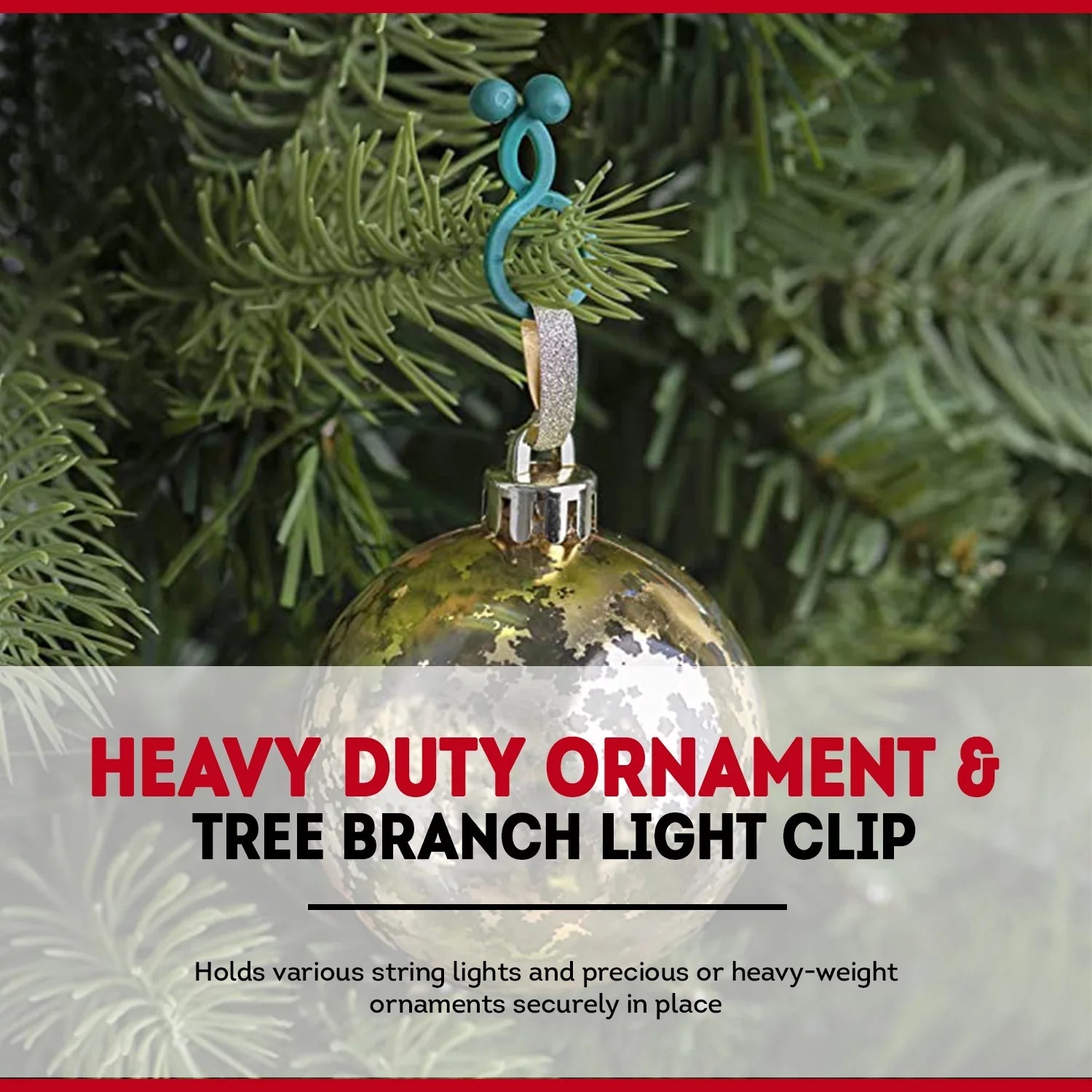 Christmas Tree Branch Light Clips for ,  Mini Lights, Green, 2000 Ct