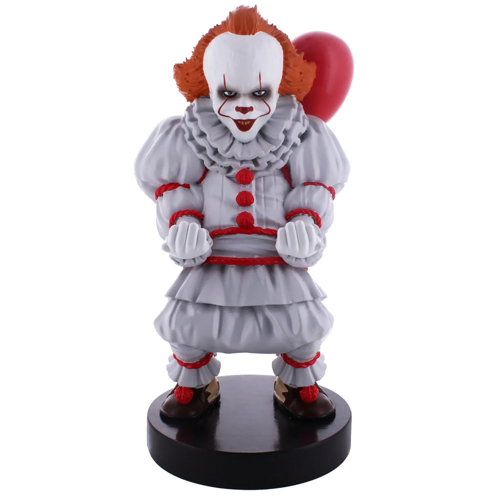 Exquisite Gaming: Warner Bros: Pennywise - Original Mobile Phone & Gaming Controller Holder, Device Stand, Cable Guys,  Licensed Figure