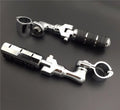 '- Chrome Regular Footrest Foot Pegs with 1 1/4" Short Angled Adjustable Clamps For Harley Davidson Sportster 883  1200/Triumph Rocket/Kawasaki Vulcan