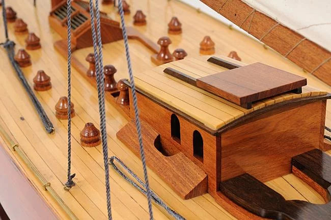 Endeavour 40 Boat Model Display Old Modern Handicraft by Xoticbrands - Veronese