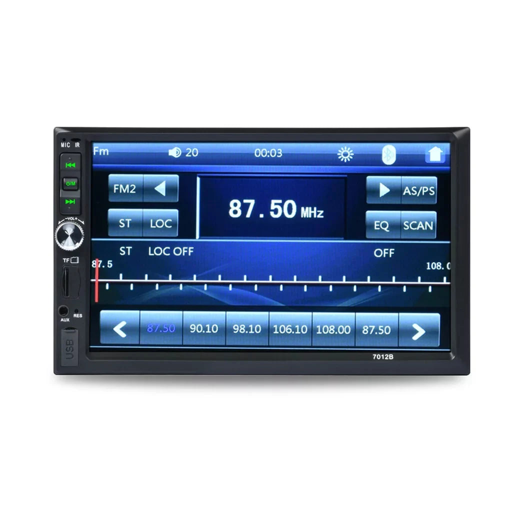 Vehicle Car Stereo Radio 7" Double Din Bluetooth  Touch Screen Car  with Reverse Camera And Mirror Link(Both Support  and Android System)