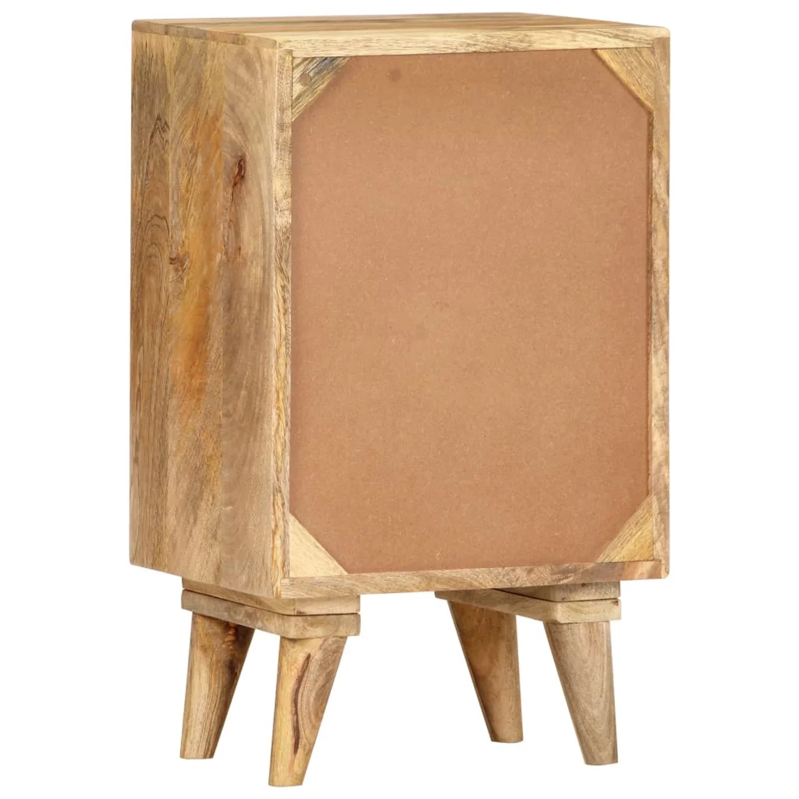 Dcenta Bedside Cabinet 14.2"x11.8"x23.6" Solid Mango Wood