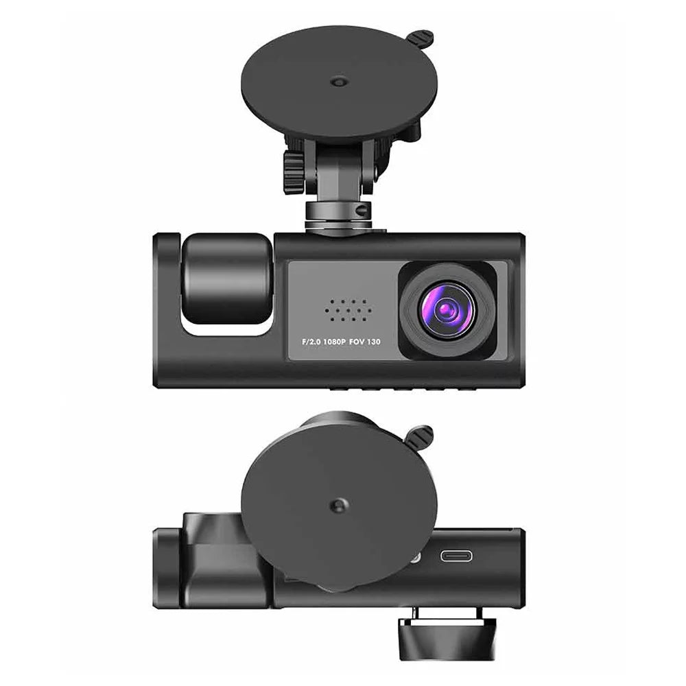 Pinnaco Dash Cam Clear Car Rearview Mirror Video Recorder with 3 Cameras, WiFi Interconnection, and Auto Safety Features