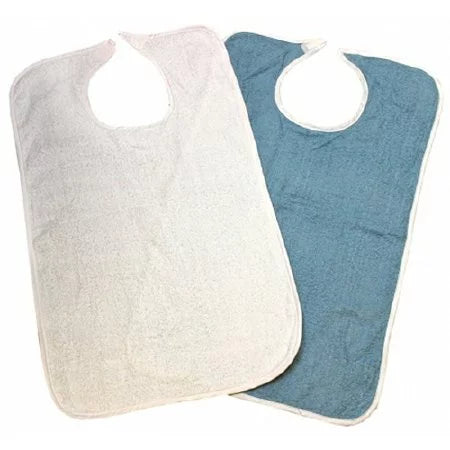 Beck's Classic Bib Hook and Loop Closure Reusable Terry Cloth,  - Pack of 12