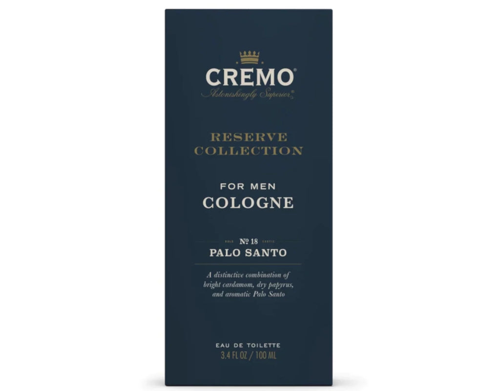 Cremo Reserve Collection For Men Cologne No. 18 Palo Santo, 3.4 Fl. Oz.